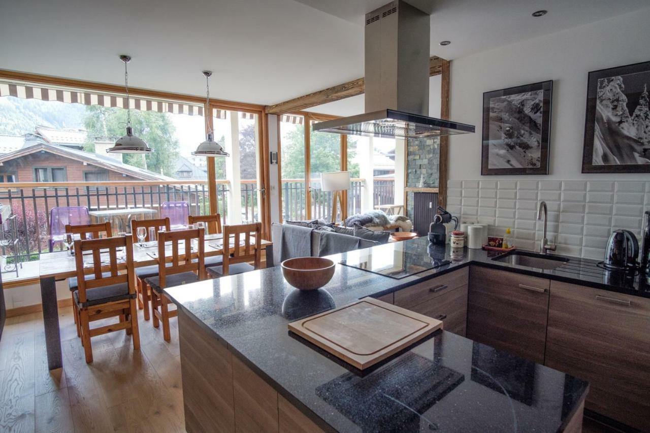 Apartament Z Widokiem Na Mt Blanc Appartamento Chamonix Esterno foto